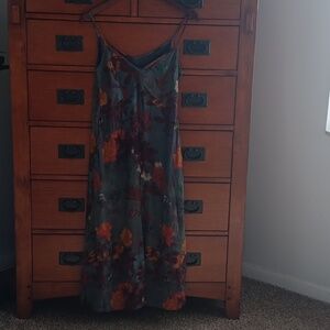 Peruvian Connection Floral Spaghetti Dress